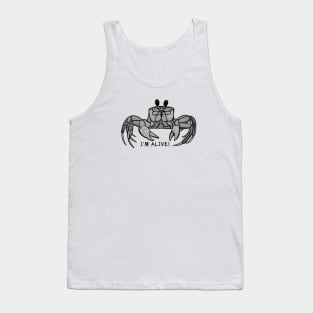 Ghost Crab - I'm Alive! - animal design on white Tank Top